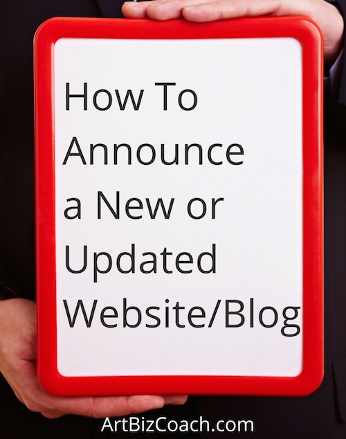How to Announce a New or Updates Website or Blog