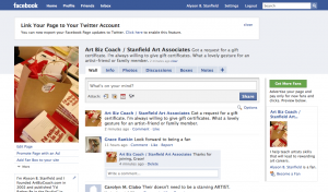 Facebook Fan Page for Art Biz Coach / Stanfield Art Associates