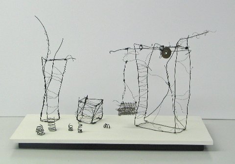  Karen Hubacher, Playground 3. Wire sculpture, 10 x 20 x 16 inches. ©The Artist