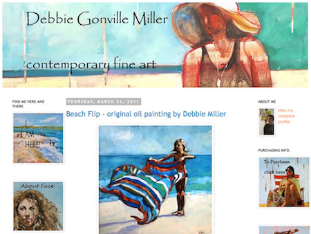 Whenever you visit Debbie Gonville Miller's blog, you get a feel for her art instantly. 