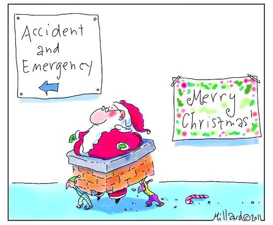 Kerry Millard - Santa cartoon