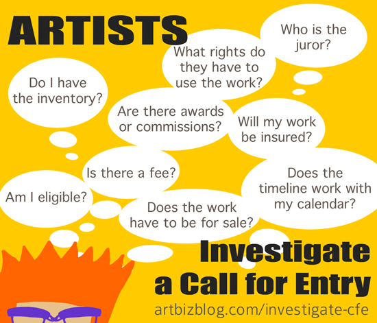 Infographic: Artists Investigate a Call for Entry