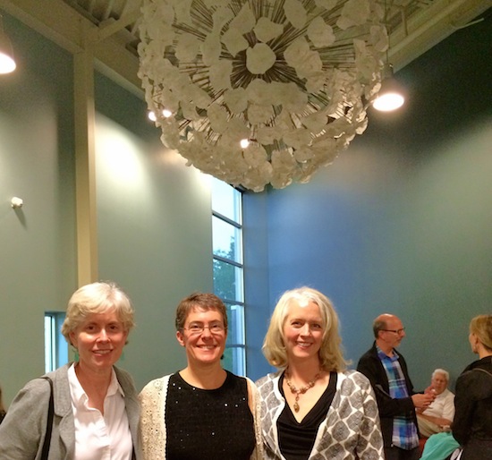 Janice McDonald, Helen Hiebert, and Alyson. Helen had a fantastic working experience with a Denver-area library that purchased her piece (above) titled The Wish.