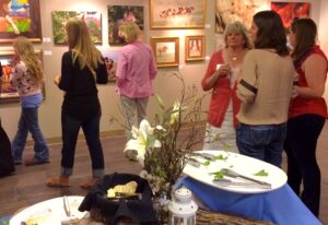 Photo of an art opening