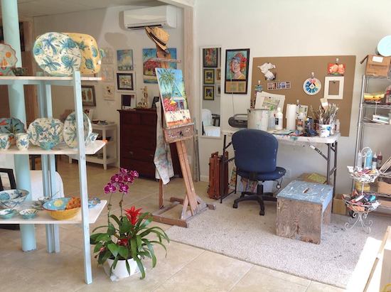 Maggie Ruley’s Key West studio. Used with permission.