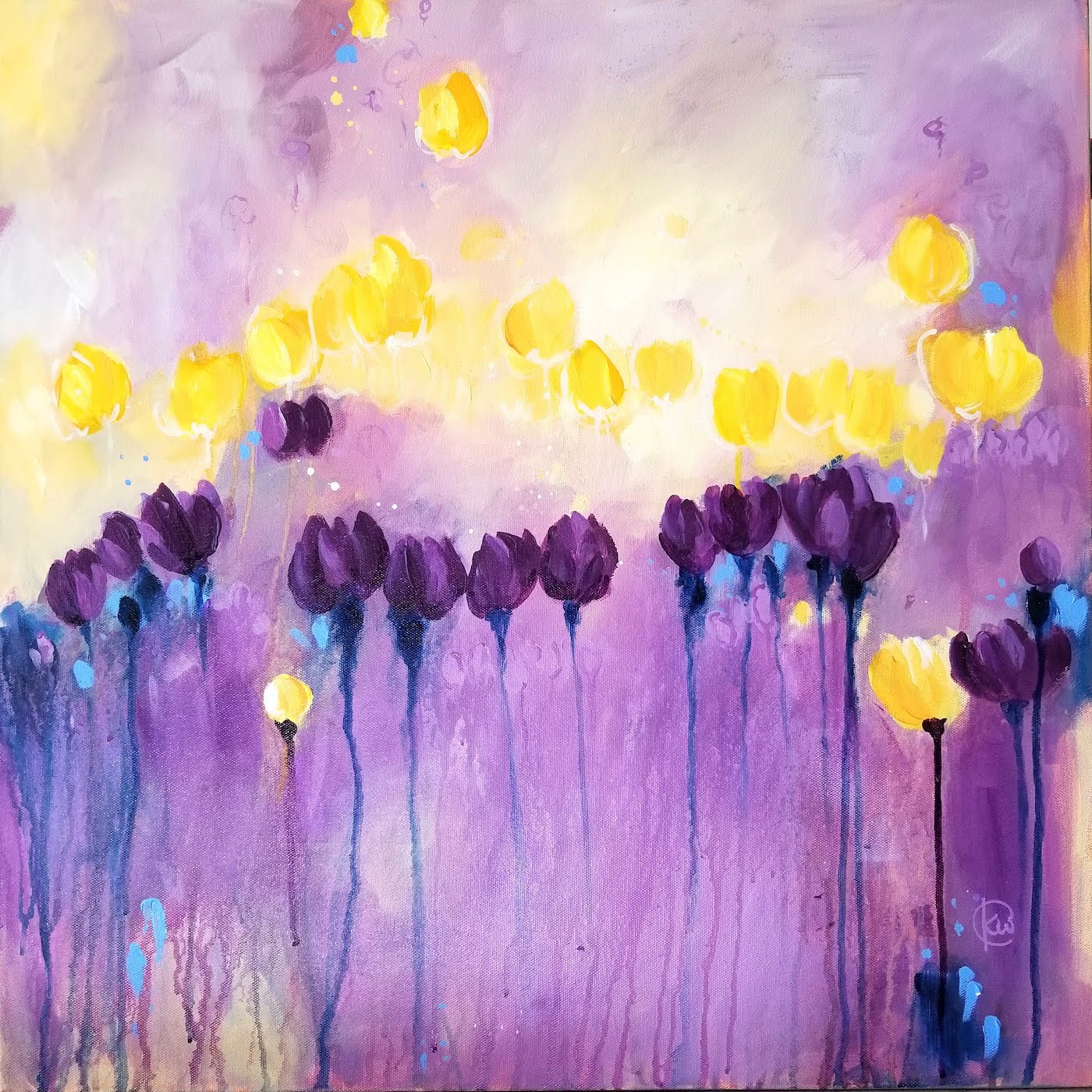 ©Kellee Wynne Conrad, The Sound of Sunshine. Acrylic on gallery wrapped canvas, 24 x 24 inches. Used with permission. 