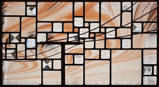 Josephine Geiger's stained glass in neutrals