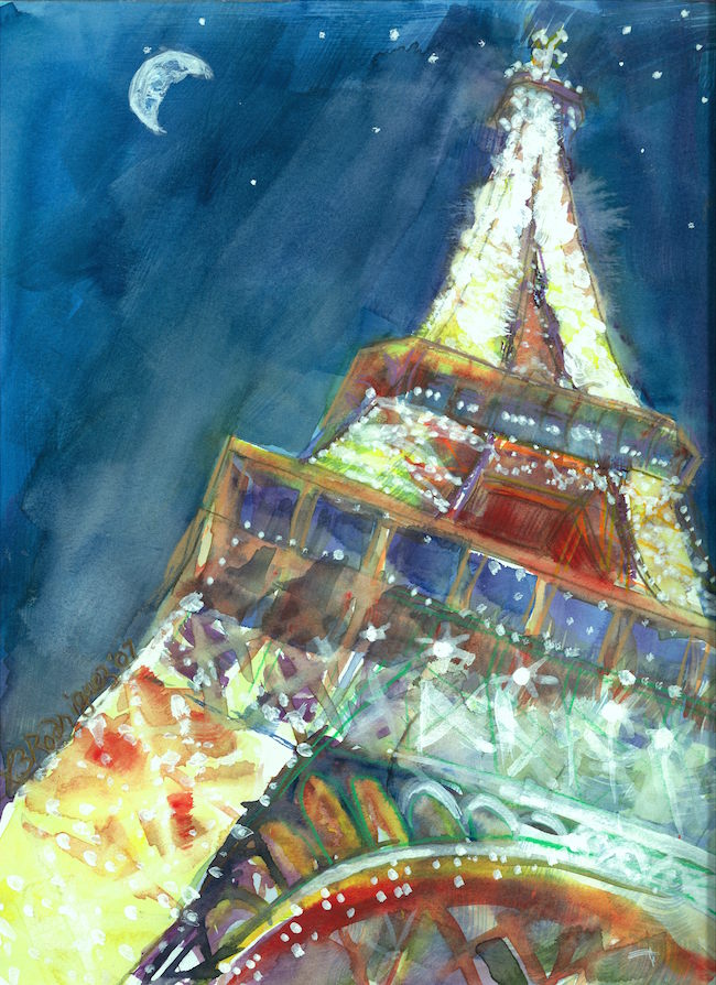 Paris Watercolor by Lis Zadravec