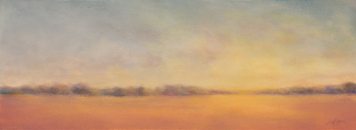 red and orange sunset landscape painting by Colorado artist Jenny Wilson | on Art Biz Success