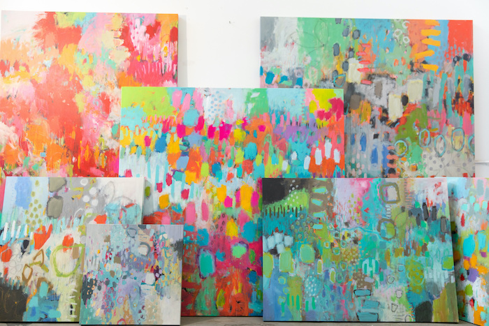 Selection of Betty Franks paintings photographed by Liza Head | for Art Biz Success