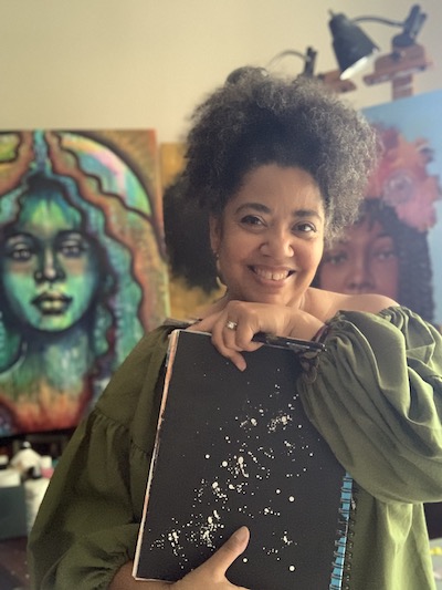 artist Christa Forrest and sketchbook | on Art Biz Success