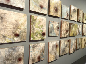 Installation of paintings by Sonya Kelliher-Combs at the Denver Art Museum | on Art Biz Success
