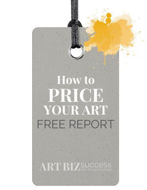 How to Price Your Art free report with opt-in