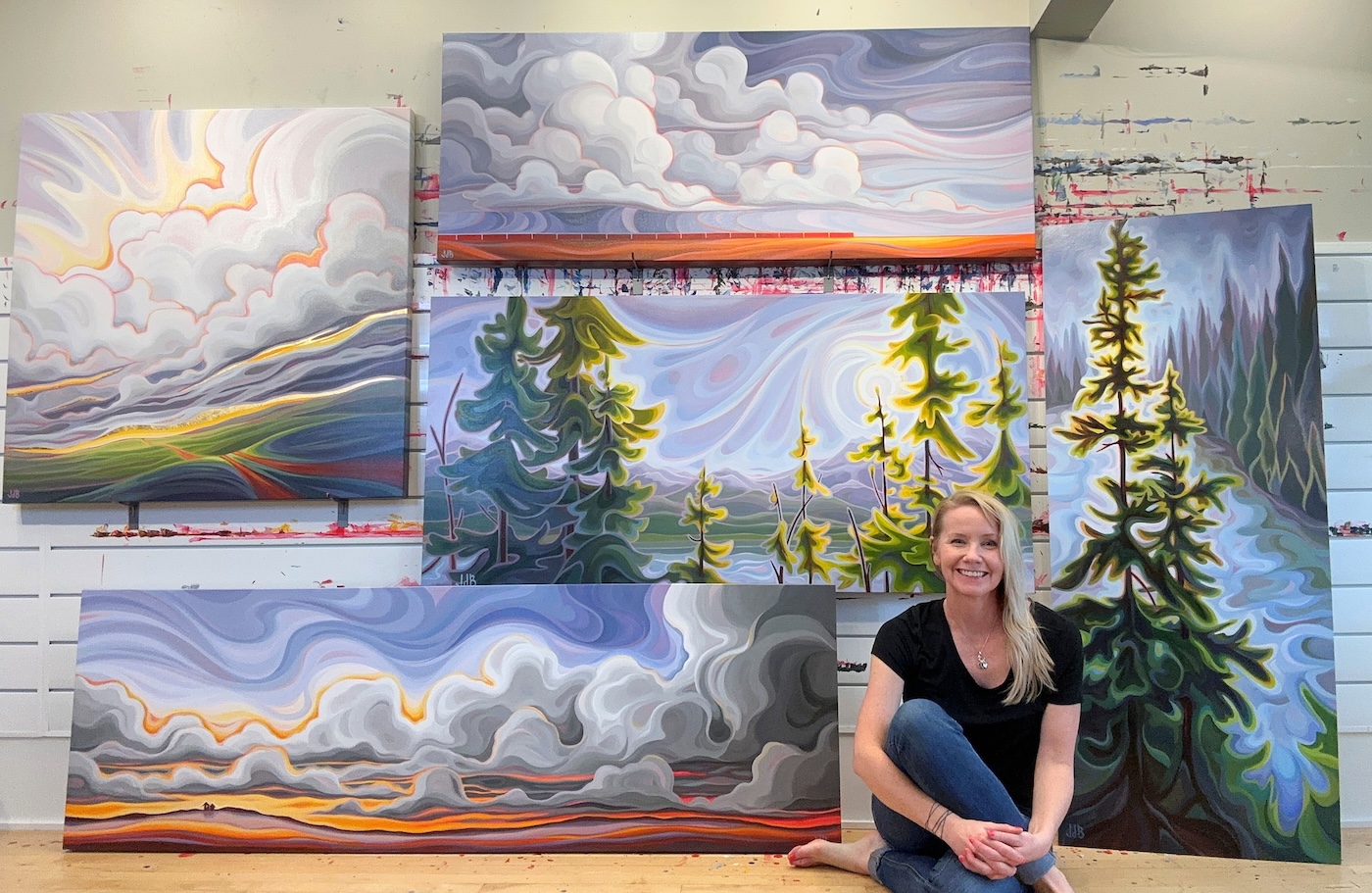 Julie deBoer in her studio