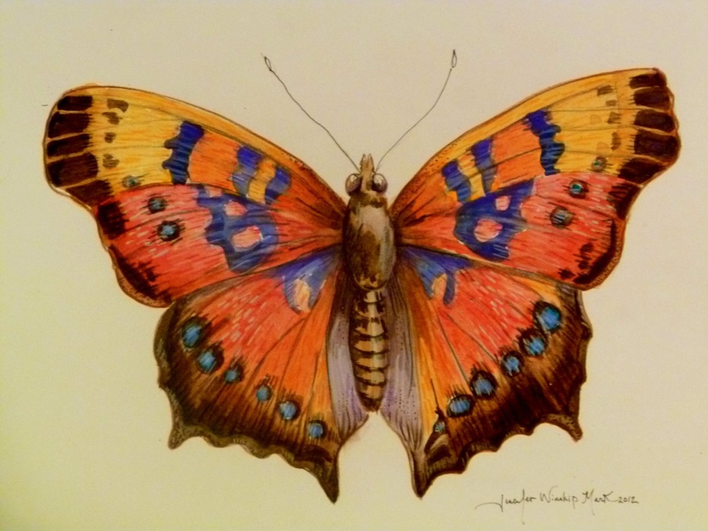 Jennifer Winship Mark watercolor painting