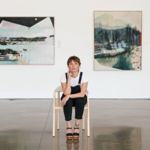 Noelle Phares in the gallery