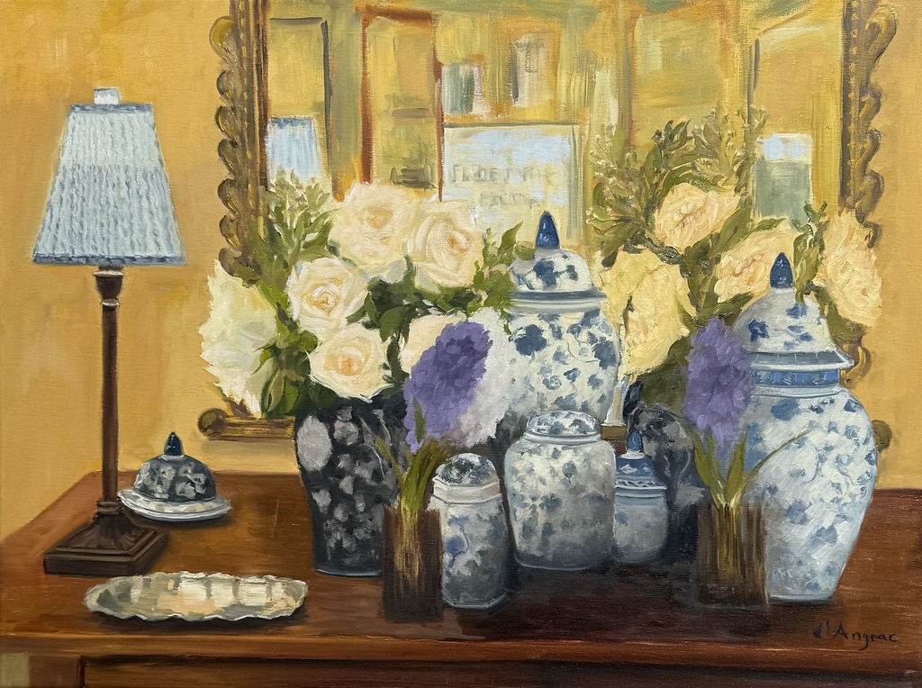Karen d'Angeac Mihm oil painting