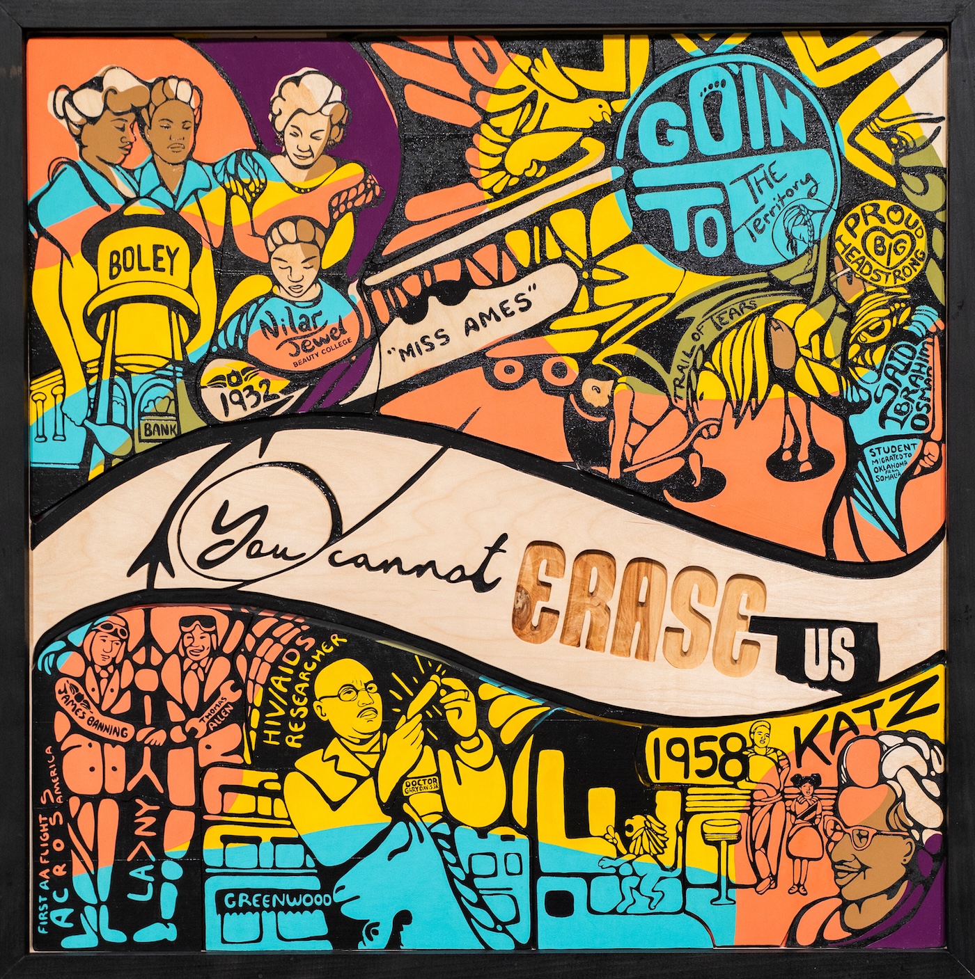 Ebony Iman Dallas painting