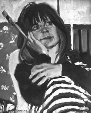 Bluethner-Elsa-Portrait-400 Self-Portrait Painting by Elsa Bluethner